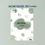 Income Tracker Bundle minimalist Printable PDF Format