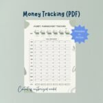 Monthly MOney Management Tracking Printable PDF Format - Image 3