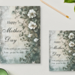 Mother’s Day Printable Card Wall Art | A4 & A5 Sizes | Digital Down Junk Journal